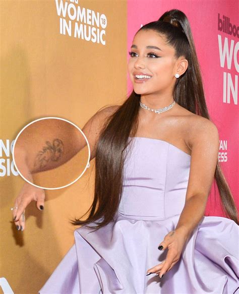 Ariana Grande Tattoos Descriptions And Meanings