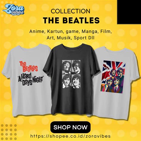 Jual Kaos Band Kaos The Beatles The Beatles Abbey Road Baju Musik