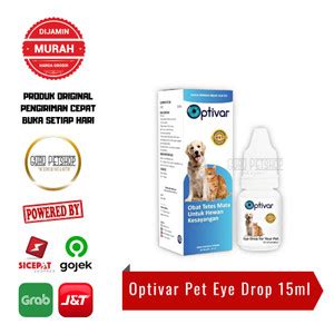 Jual Obat Tetes Mata Hewan Optivar 15ml Vet Recomendeed Optivar Eye