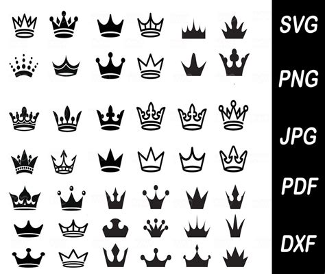 Crown Svg Png Princess Crown Svg Bundle Princess Svg Cut Files For