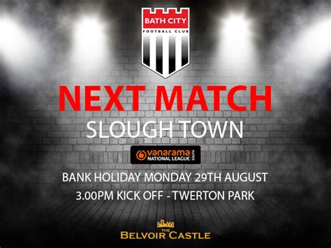 Bath City Fc Next Match Slough Town Home Bath City Fc