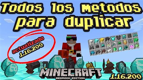 Minecraft bedrock 1 16 200 TODOS LOS MÉTODOS DE DUPLICAR ACTUALIZADO