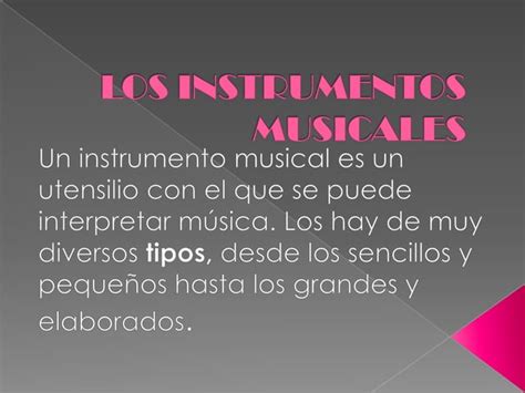 Instrumentos Musicales Clasificados PPT