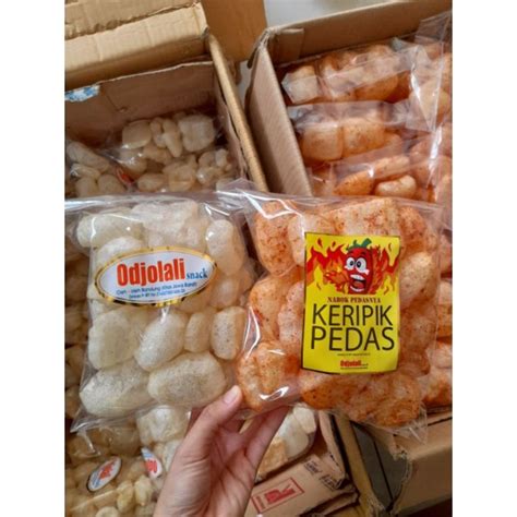 Jual Kerupuk Kulit Original Kerupuk Dorokdok Pedas Indonesia Shopee