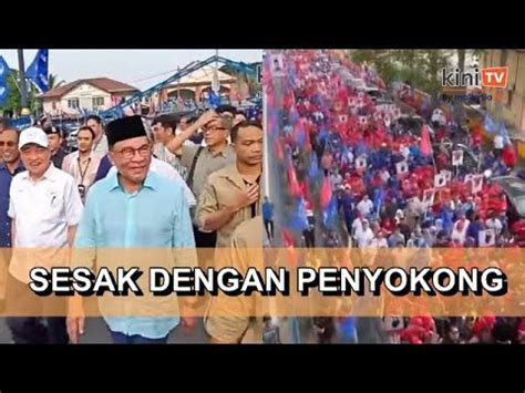 9 12 Am Anwar Iringi Calon Kerusi Panas PH BN Di Gombak YouTube