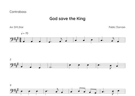 How To Make God Save The King On Bass Strings God Save The King Bass