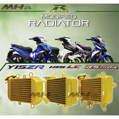 RAPIDO Y15ZR LC135 GOLD RADIATOR MODIFIED RADIATOR WATER TANK