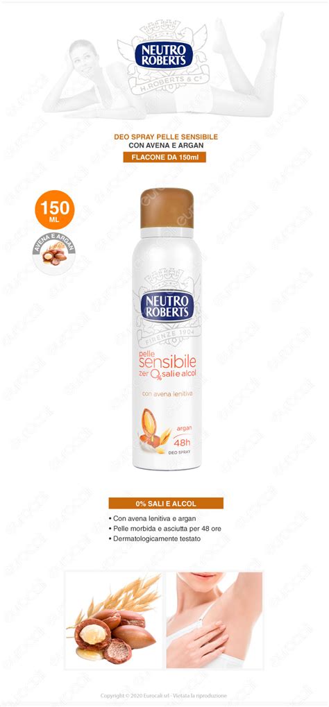 Spray Pelle Sensibile Con Avena E Argan Neutro Roberts Deo