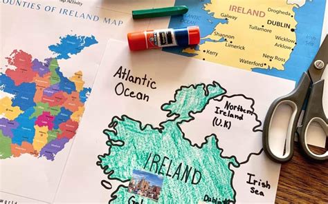 Ireland Map Activity • Our Crafty World