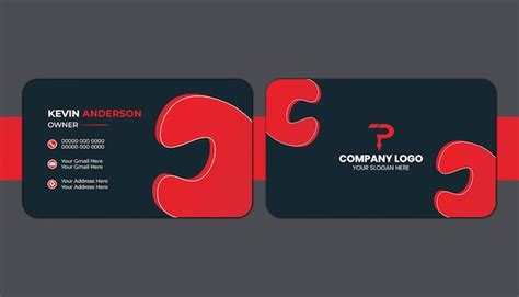 Premium Vector Free Vector Modern Business Card Design