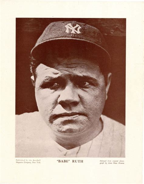 Portrait of Babe Ruth - Sports Memorabilia