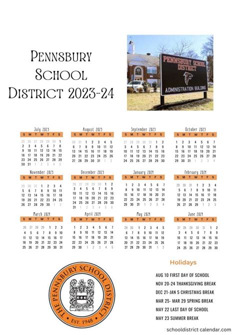 Pennsbury School District Calendar Holidays 2023-2024