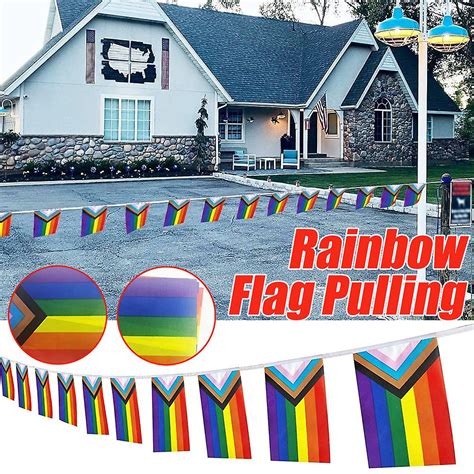 Rainbow Pride Month Flaggen Banner Mit Schnur Kleine Mini Regenbogen