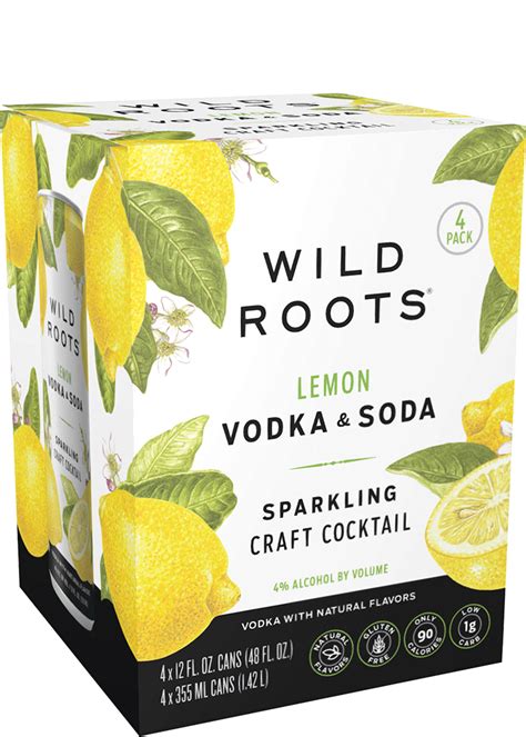 Wild Roots Lemon Vodka Soda Total Wine More