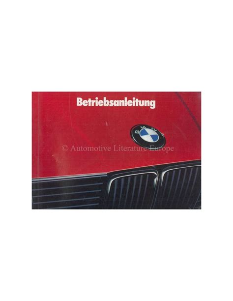 1991 Bmw 3 Series Owners Manual German