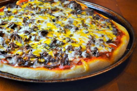 Philly Cheesesteak Pizza Recipe - Food Fanatic