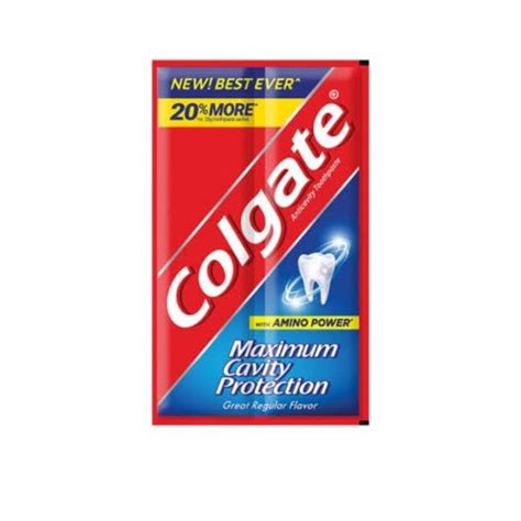 COLGATE SACHET ANTICAVITY TOOTHPASTE WITH AMINO POWER MAXIMUM CAVITY