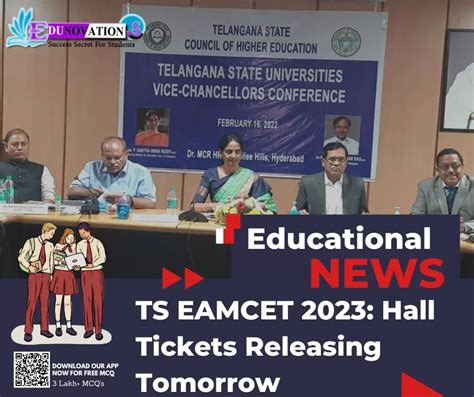 Ts Eamcet Hall Tickets Releasing Tomorrow Edunovations