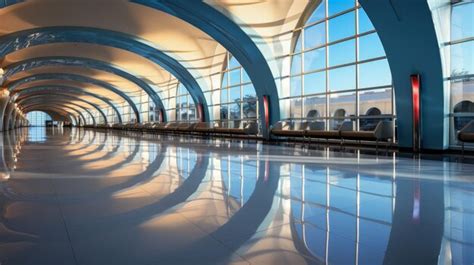 Premium Photo | Interior modern style of airport architecture Design ...