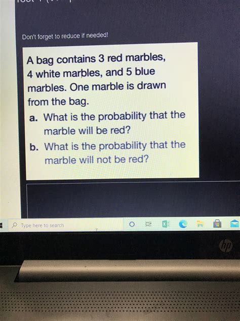 Answered A Bag Contains 3 Red Marbles 4 White Bartleby