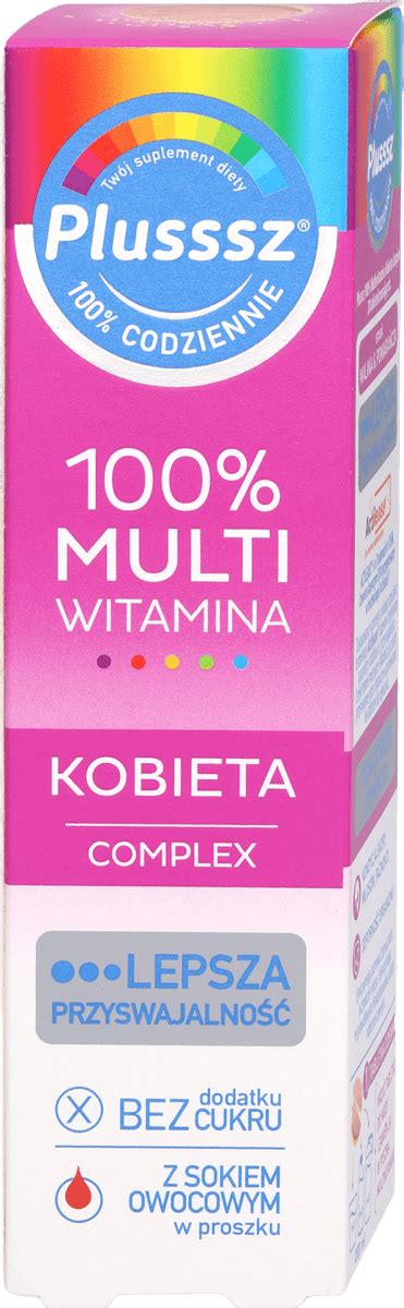 Plusssz Tabletki Musuj Ce Multiwitamina Kobieta Complex Szt Kupuj