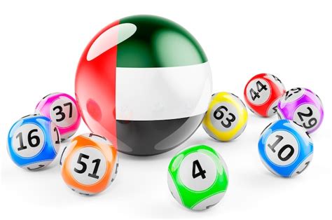 Premium Photo Lotto Balls With The United Arab Emirates Flag Lottery