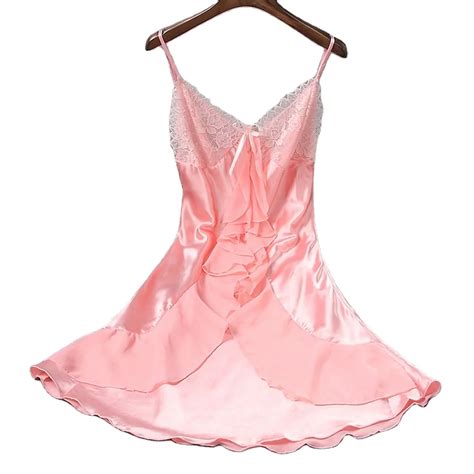 Pink Satin Nightgown