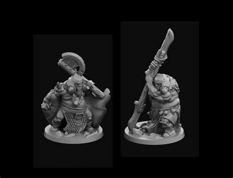 Ogre A1 Miniature Dnd Pathfinder Rpg Resin Etsy