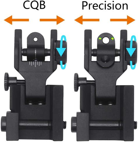 Ar Ar Tactical Fiber Optics Low Profile Flip Up Iron Sight With