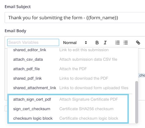 SIGNATURE CERTIFICATE | FormCan Documentation