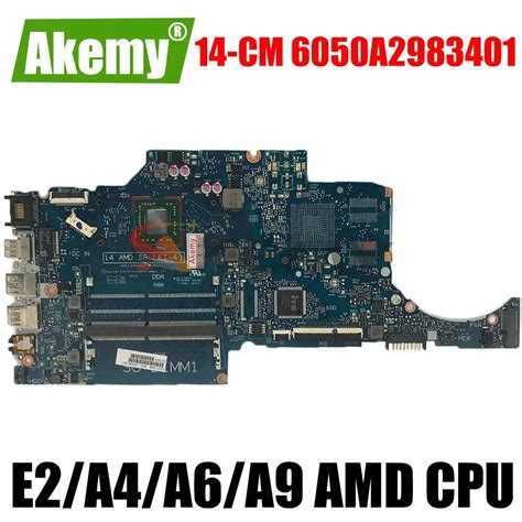 Laptop Motherboard For Hp 14 Cm 14t Cm 245 G7 L23390 601 A4 A6 A9 Amd