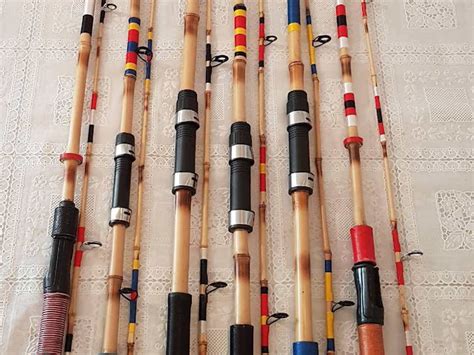 Varas De Pesca Personalizadas Feitas Bambu Laus Pesca