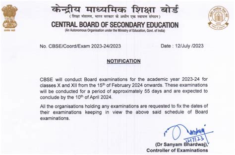 CBSE Board Exams 2024 CBSE Releases Class 10 And 12 Practical Exam