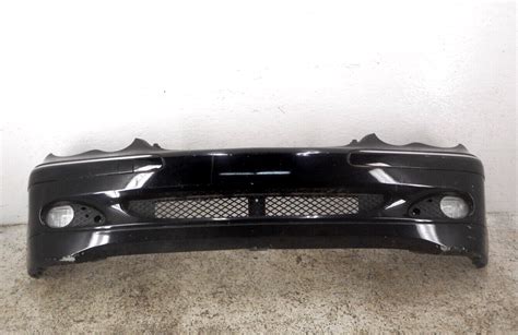 01 04 Mercedes Benz C320 Front Bumper Cover W Lower Grilles And Fogs Oem