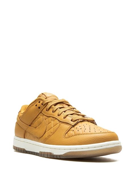 Nike Dunk Low Quilted Wheat Sneakers Brown Farfetch