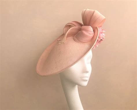 Pale Pink Fascinator Blush Wedding Hat Nude Pink Headpiece Kentucky