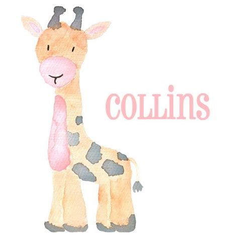 D407 Giraffe Baby Pink Little Langs