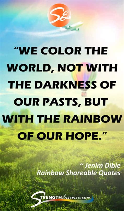 The Best Inspirational Rainbow Quotes Shareable Images Strength Essence