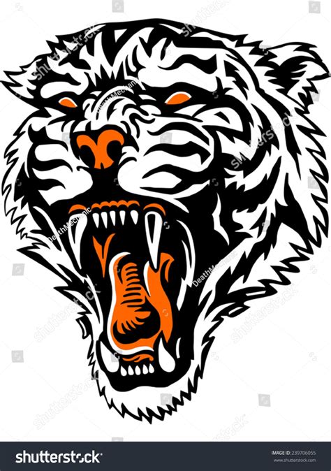 Tigerfury Stock Vector Royalty Free 239706055 Shutterstock