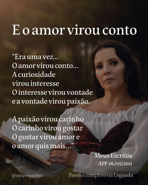 Poema E O Amor Virou Conto Era Uma Vez O Amor Virou Conto A