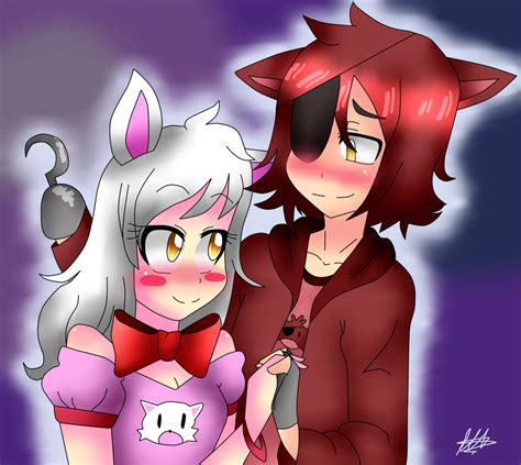 Tony Crynight Foxy X Mangle Human Version By Mizu Kitsune On Deviantart