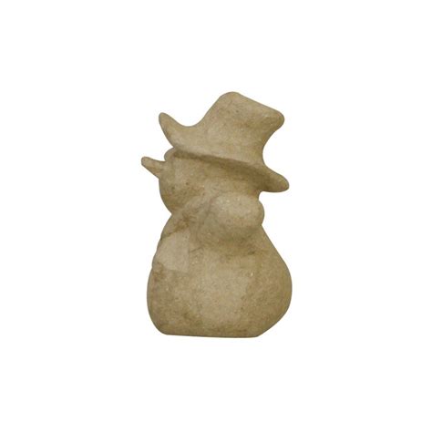 Paintable Paper Mache Paper Pulp snowman Crafts 3D DIY XUA11627 浙江云大XUBASE