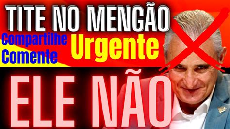 Alerta Rubro Negros Tite Pode Ser O Novo T Cnico Do Flamengo Saiba