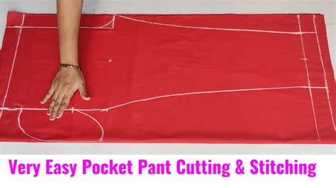 Very Easy Pocket Pant Trouser Cutting And Stitching Pant Cutting And