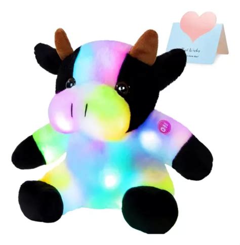 Peluche Sensorial Con Luces Y Sonido Animal Vaquita Cuotas Sin Interés