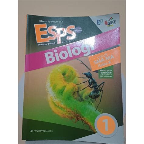 Jual Buku Esps Biologi Kurikulum Penerbit Erlangga Untuk Kelas