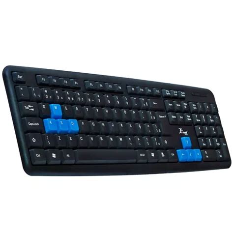 Teclado Gamer Usb Slim Teclas Gamer Destacadas Knup Kp