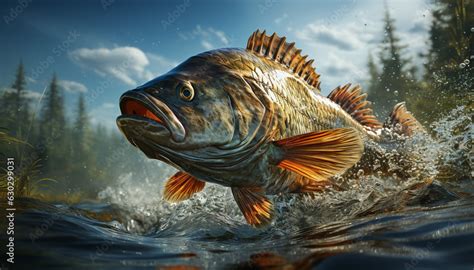 Hyper-Detailed Largemouth Bass Fishing Wallpaper in Realistic Style ...