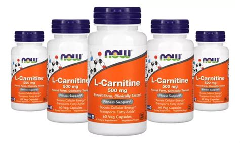 L Carnitine Now Foods Mg C Psulas Vegetarianas Onzas Sin