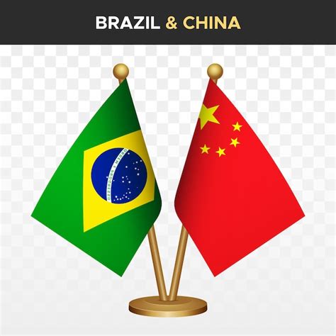 Brasil Vs China Bandeiras Brasileiras Bandeira Do Brasil Vetor Premium